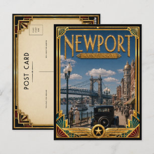 Newport Kentucky Vintage Art Deco Golden Age Postkarte