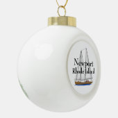 Newport Keramik Kugel-Ornament (Links)