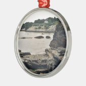 Newport-Klippe Silbernes Ornament (Links)