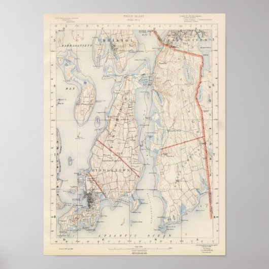 Newport Landkreis, Rhode Island Poster (Vorne)