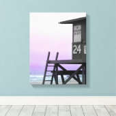 Newport Lifeguard Tinted Foto Leinwand (Insitu (Holzboden))