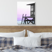 Newport Lifeguard Tinted Foto Leinwand (Insitu (Schlafzimmer))
