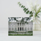 Newport Mansion Postkarte (Stehend Vorderseite)