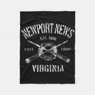 Newport News Va Vintage Nautical Boating T-Shirt Fleecedecke