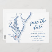 Newport News Virginia Karte Moderne Hochzeit (Vorne/Hinten)