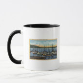 Newport, Oregon - Lachsfischerei in Yaquin Tasse (Links)