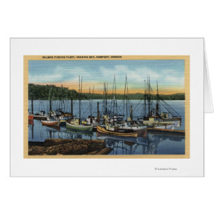 Newport, Oregon - LachsFischereiflotte in Yaquin
