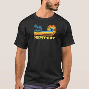 Newport Oregon Summer oder Tropical US Cities Flor T-Shirt