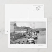 Newport, Oregon Wasserfront Aussicht auf Fischerbo Postkarte (Vorne/Hinten)