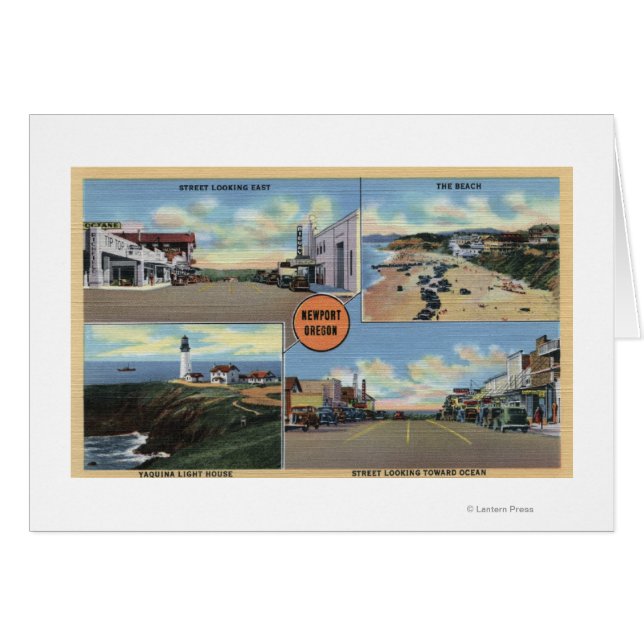 Newport, Oregon - Yaquina Leuchtturm, Main (Vorderseite (Horizontal))