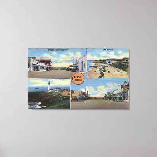 Newport, Oregon - Yaquina Leuchtturm, Main Leinwanddruck (Vorderseite)