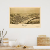 Newport, PA Panoramic Map - 1895 Poster (Küche)