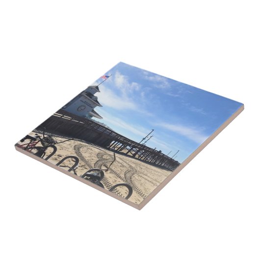 Newport Pier, Newport Beach, Kalifornien Fliese (Seite)