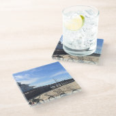 Newport Pier, Newport Beach, Kalifornien Glasuntersetzer (Schrägansicht)