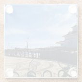 Newport Pier, Newport Beach, Kalifornien Glasuntersetzer (Rückseite)