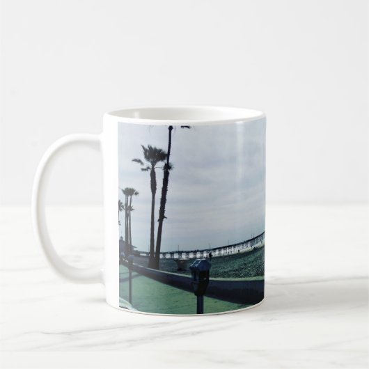 Newport Pier, Newport Beach, Kalifornien Kaffeetasse (Links)