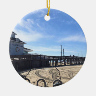 Newport Pier, Newport Beach, Kalifornien Keramik Ornament