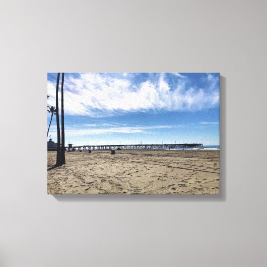 Newport Pier, Newport Beach, Kalifornien Leinwanddruck (Vorderseite)