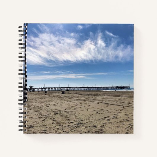 Newport Pier, Newport Beach, Kalifornien Notizblock (Vorderseite)