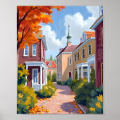 Newport Rhode Island Aquarell Poster (Vorne)
