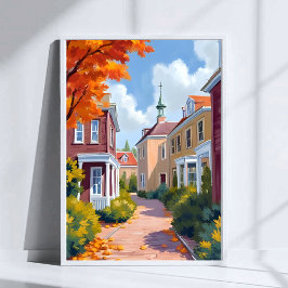 Newport Rhode Island Aquarell Poster