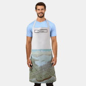 Newport Rhode Island Birdseye Karte Schürze (Getragen)