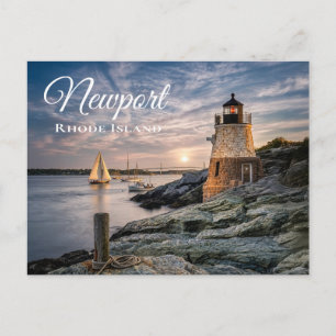 Newport Rhode Island Castle Hill Leuchtturm RI Postkarte