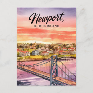 Newport, Rhode Island Gemälde Postkarte