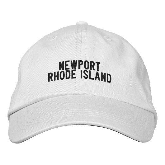 Newport Rhode Island Hat Bestickte Baseballkappe (Vorderseite)