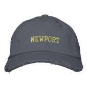 Newport Rhode Island Hat Bestickte Baseballkappe (Vorderseite)