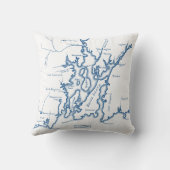 Newport Rhode Island hat unsere erste Weihnachtsfe Kissen (Rückseite)