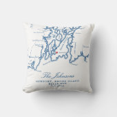 Newport Rhode Island hat unsere erste Weihnachtsfe Kissen (Vorderseite)