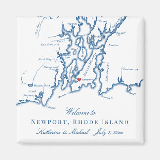 Newport Rhode Island Hochzeit in Urlaubsort Gefall Magnet