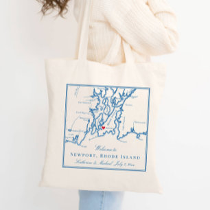Newport Rhode Island Hochzeits-Willkommens-Tasche Tragetasche
