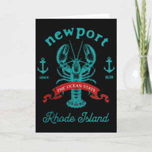 Newport Rhode Island Hummerfischen Urlaub Strand Karte