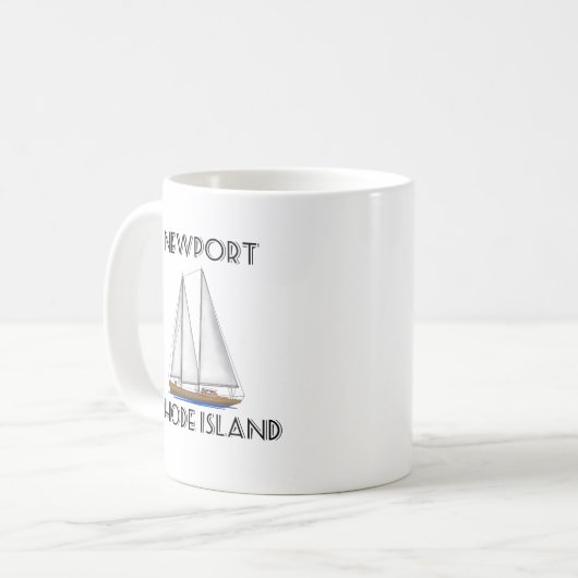 Newport Rhode Island Kaffeetasse (Vorderseite Links)