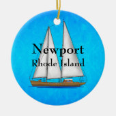 Newport Rhode Island Keramik Ornament (Vorne)
