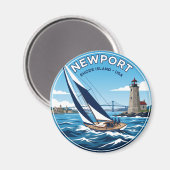 Newport Rhode Island Magnet (Vorderseite/Rückseite)