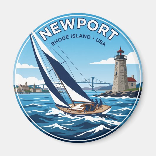 Newport Rhode Island Magnet (Vorne)