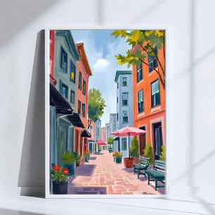 Newport Rhode Island Malerei Poster