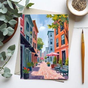 Newport Rhode Island Malerei Postkarte