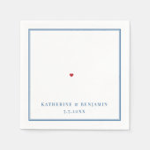 Newport Rhode Island Map Navy Elegant Wedding Serviette (Vorderseite)