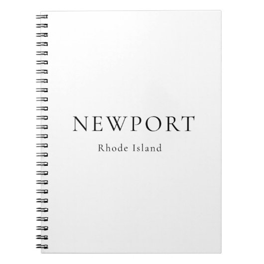Newport Rhode Island Notizbuch Notizblock (Vorderseite)