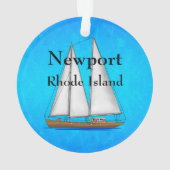 Newport Rhode Island Ornament (Rückseite)