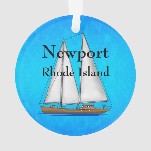 Newport Rhode Island Ornament (Rückseite)