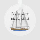 Newport Rhode Island Ornament (Rückseite)