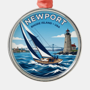 Newport Rhode Island Ornament Aus Metall