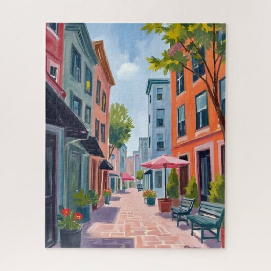 Newport Rhode Island Painting Puzzle (Vertikal)