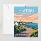 Newport Rhode Island Postkarte (Vorne/Hinten)