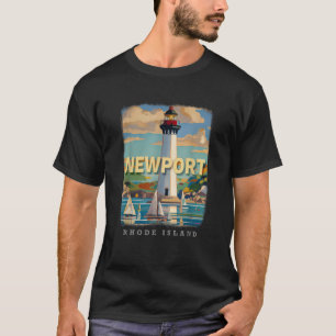 Newport Rhode Island RI Küstenarm SD829 T-Shirt